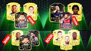 EA FC 25 BEST META TEAMS 100K 200K 300K 400K 500K SQUAD BUILDER [upl. by Haile]