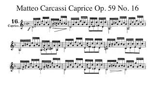 Matteo Carcassi Caprice in D minor Op 59 No 16 played by Kiankou [upl. by Blodget523]