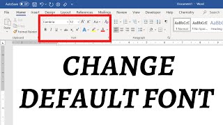 How to change default font in Word Set your favourite font as default in Word [upl. by Corneille239]