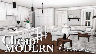 Cheap Modern Home Bloxburg Speedbuild 20k [upl. by Aruon474]