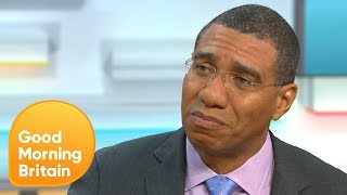 The Prime Minister of Jamaica Andrew Holness Talks About CHOGM and the Windrush Scandal  GMB [upl. by Orford]