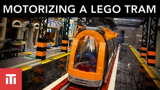 Motorizing a LEGO Tram with Bluetooth and Powered UP LEGO City Set 60097 [upl. by Einahc831]