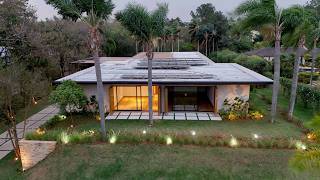 CASA NOVA COM DESIGN MODERNO E PAISAGISMO TROPICAL [upl. by Ethbinium]