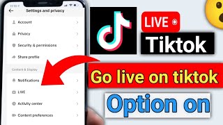 How To Use Tiktok LiveTiktok Par Live Kesy Aty HaTiktok Live Chlany Ka Trika [upl. by Byrle243]