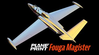 Planeprint Fouga Magister official video [upl. by Llerdnam817]