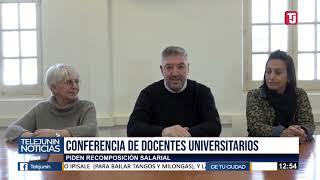 PARITARIAS UNIVERSITARIAS DOCENTES PIDEN RECOMPOSICIÓN SALARIAL [upl. by Wurster]