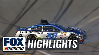 Dale Earnhardt Jr Wrecks Out  Daytona 500  2016 NASCAR Sprint Cup [upl. by Linc831]