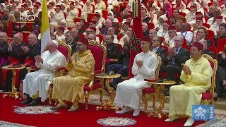 Visite du pape François à lInstitut Mohammed VI [upl. by Bobbe]