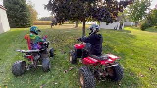 1987 yamaha warrior 350Its loud fast and fun [upl. by Hcone]