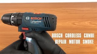 Bosch GSBGSR 10802li  120Li  repair motor smoke  restoration [upl. by Dre]