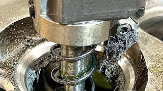 Machining on the milling machine  Valve seat cutting [upl. by Sessilu]