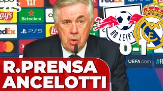 LEIPZIG 0  REAL MADRID 1  ANCELOTTI RUEDA PRENSA COMPLETA Champions League [upl. by Rotciv]