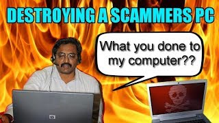 Destroying Scammers Computer With Virus [upl. by Roberto]