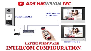 Hikvision IP video intercom KIS604P configuration [upl. by Ellon]