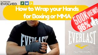 How To Wrap Your Hands  Boxing  Best Method For Beginners [upl. by Yeroc]