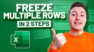 HOW TO FREEZE MULTIPLE ROWS AND COLUMNS EASY 2STEP METHOD [upl. by Mutua175]