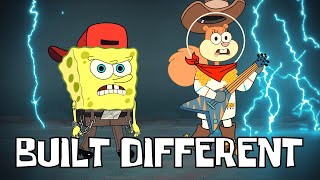 BUILT DIFFERENT Feat Sandy Cheeks Rap Music Video [upl. by Beitz208]