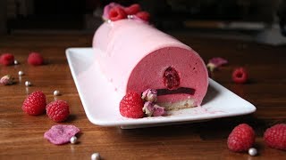 Bûche de Noël rose framboise [upl. by Jordison348]