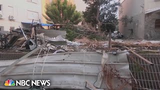 Buildings in Ashkelon Israel damaged after rockets fired from Gaza [upl. by Hesper]