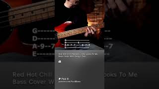 Red Hot Chili Peppers  She Looks To Me  Bass Cover With Song  Tab [upl. by Manlove813]