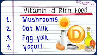 Healthy amp Richest Vitamin D Foods  vitamin d foods list  10 Foods to Eat for Vitamin D [upl. by Toshiko]