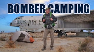 I Found 2 ABANDONED B52 Bombers in the Desert  Mojave Desert Camp [upl. by Atinrehs462]