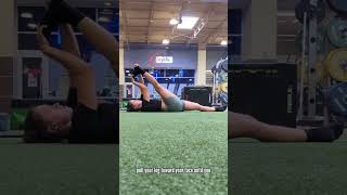 How to do Supine Single Leg Stretch ∣ Passive Hamstring Mobility for Forward Folds [upl. by Nahallac]