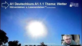 Deutschlernen A1 Thema Das Wetter Was für [upl. by Crandell]