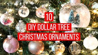 10 DIY DOLLAR TREE CHRISTMAS ORNAMENTS  1 EASY Christmas Decor Ideas 🎄 [upl. by Faruq]