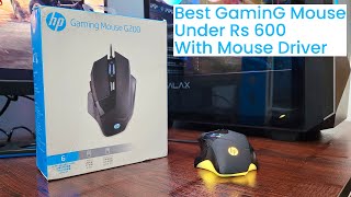 HP G200 Gaming Mouse Review  Proper Gaming Mouse in Budget [upl. by Einra67]