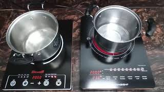 infrared cooker vs induction cooker boiling water challenge [upl. by Lachance801]