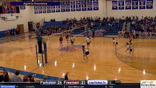 Region 4B Volleyball Parkston vs Freeman [upl. by Namlaz]