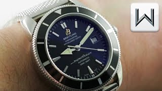 Breitling SuperOcean Heritage Mesh Bracelet Dive Watch A1732124BA61 Luxury Watch Review [upl. by Nyrhtak]