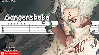 Dr Stone OP 2  Sangenshoku Guitar Tutorial [upl. by Iru586]