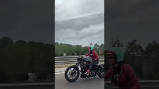 On the road with harley davidson iron 883 harleydavidson harley bikergirl bikelife ladybiker [upl. by Welsh]