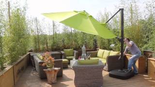 Roma 3 5m Diameter Cantilever Parasol With New Tilting Function [upl. by Osrock68]