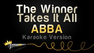 ABBA  The Winner Takes It All Karaoke Version [upl. by Norra]