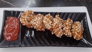 how to make sabudana ka pakaudi [upl. by Enytnoel]