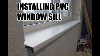 PVC Window Sill Moulding Instalation How to DIY [upl. by Nuahsyt]