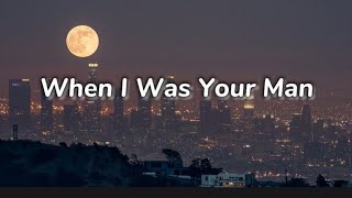 Bruno mars  when i was your man lyric video [upl. by Ylelhsa]