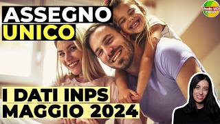 ASSEGNO UNICO 2024👪 Importi domande e beneficiari I dati INPS di maggio [upl. by Ecirtael301]