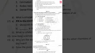 10th Std Science  Original Question paper  First Mid Term Test 2024  Kanniyakumari district [upl. by Allenotna]