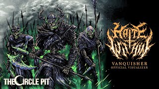 HATE WITHIN  VANQUISHER Official Visualizer Symphonic Deathcore [upl. by Ubald]