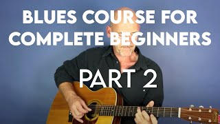 How to play Acoustic Blues Guitar  Beginners Lesson Part 2 [upl. by Margarida204]