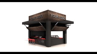 How To Design Retail Kiosk In SketchUp [upl. by Orland]