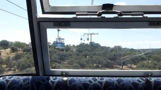 Riding the Teleferico de Madrid from the city to Casa de Campo [upl. by Kos21]