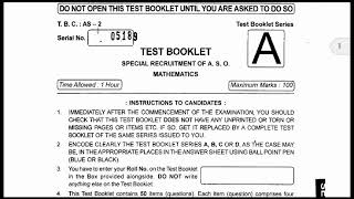 OPSC ASO PREVIOUS YEAR QUESTION PAPER SOLUTION [upl. by Notelrac]