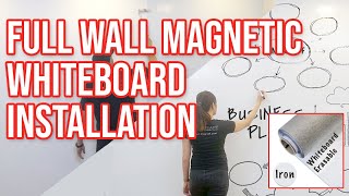 Step by Step Guide on Full Wall Whiteboard Installation [upl. by Lisa]