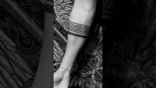 Armband tattoos are always in trend with extended black strap tattoo bandtattoo armbandtattoo [upl. by Tarfe126]