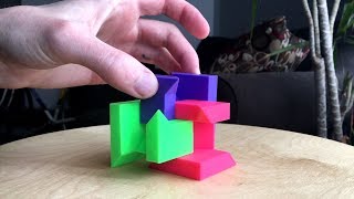 3D Printed Puzzle Cube demonstration [upl. by Gaby462]